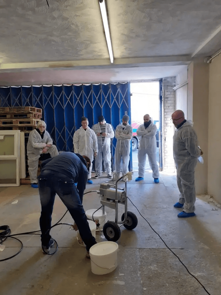 QES Exteriors team at work