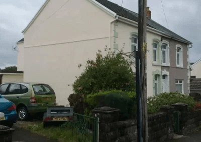 Property after damp proofing treatment - QES Exteriors