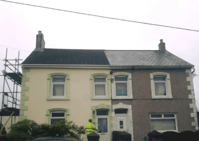 Property before damp proofing treatment - QES Exteriors