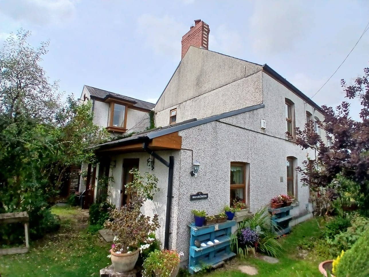 Before - house exterior, QES Exteriors